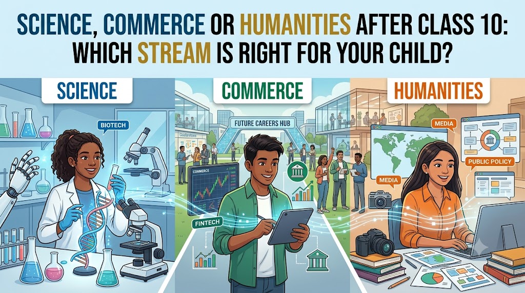 Science, Commerce or Humanities After Class 10: Which Stream Is Right for Your Child?