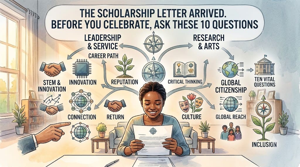 The Scholarship Letter Arrived. Before You Celebrate, Ask These 10 Questions