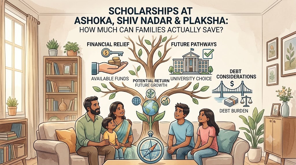 Scholarships at Ashoka, Shiv Nadar and Plaksha: How Much Can Families Actually Save?