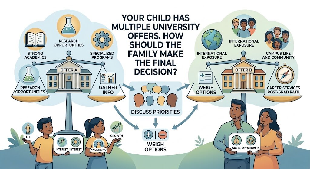 Your Child Has Multiple University Offers. How Should the Family Make the Final Decision?