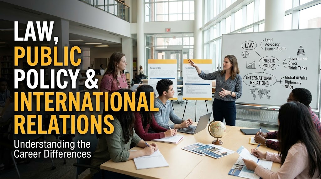 Law, Public Policy and International Relations: Understanding the Career Differences