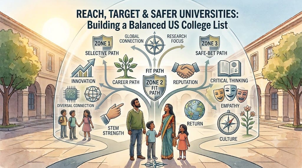 Reach, Target & Safer Universities: Building a Balanced US College List