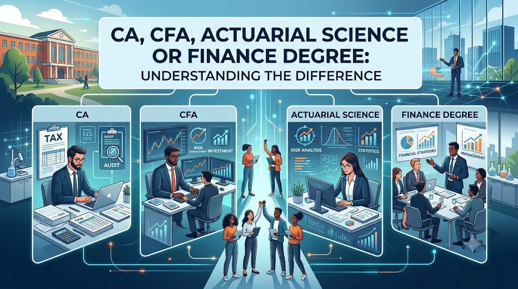 CA, CFA, Actuarial Science or Finance Degree: Understanding the Difference
