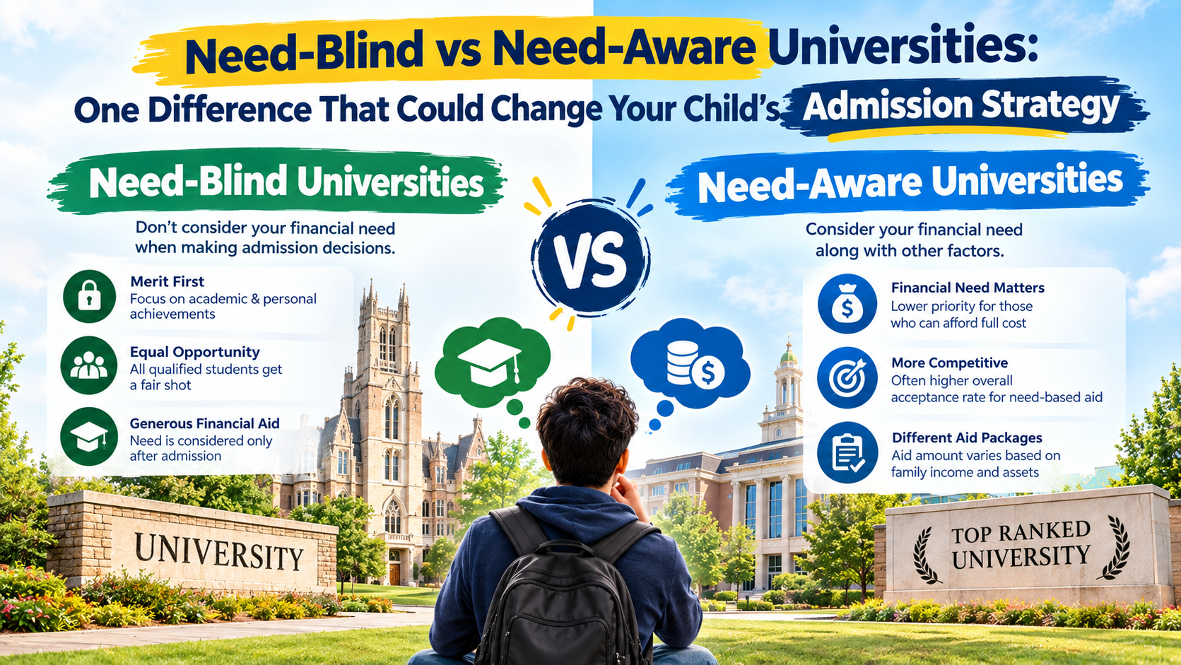 Need-Blind vs Need-Aware Universities: One Difference That Could Change Your Child's Admission Strategy