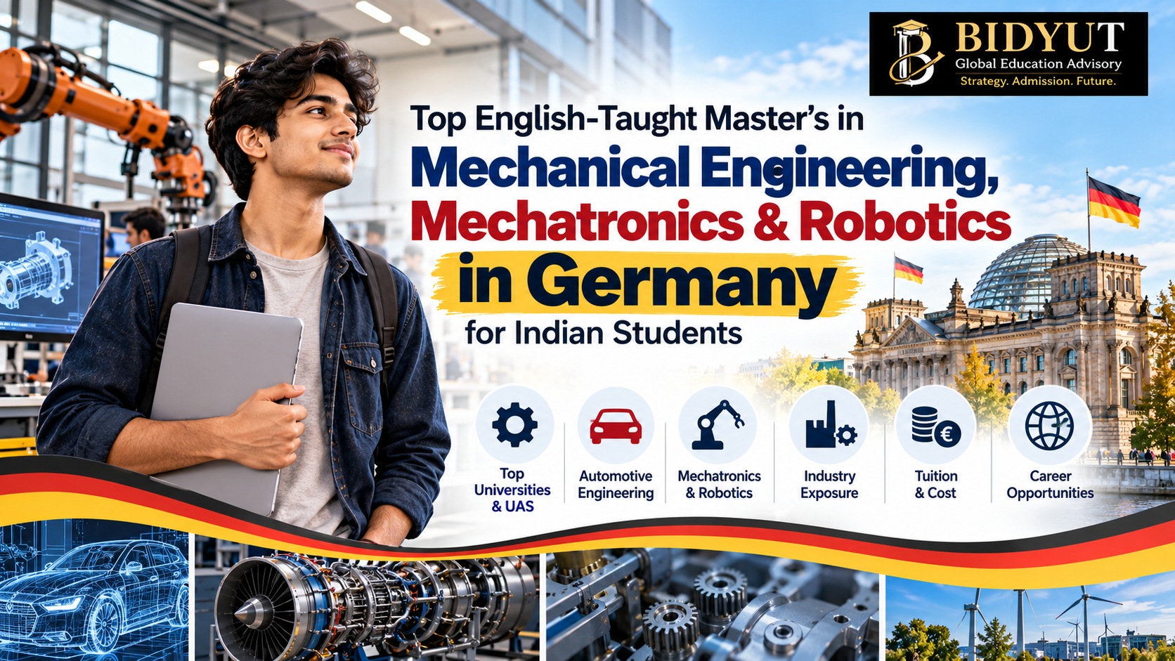 English-taught Mechanical Engineering Mechatronics and Robotics master's programs in Germany
