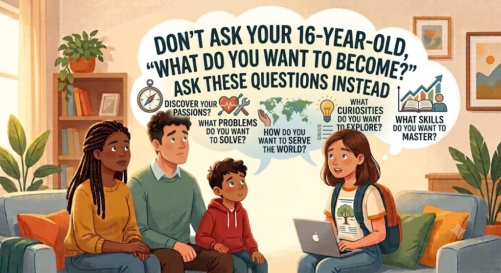 Don't Ask Your 16-Year-Old, "What Do You Want to Become?" Ask These Questions Instead