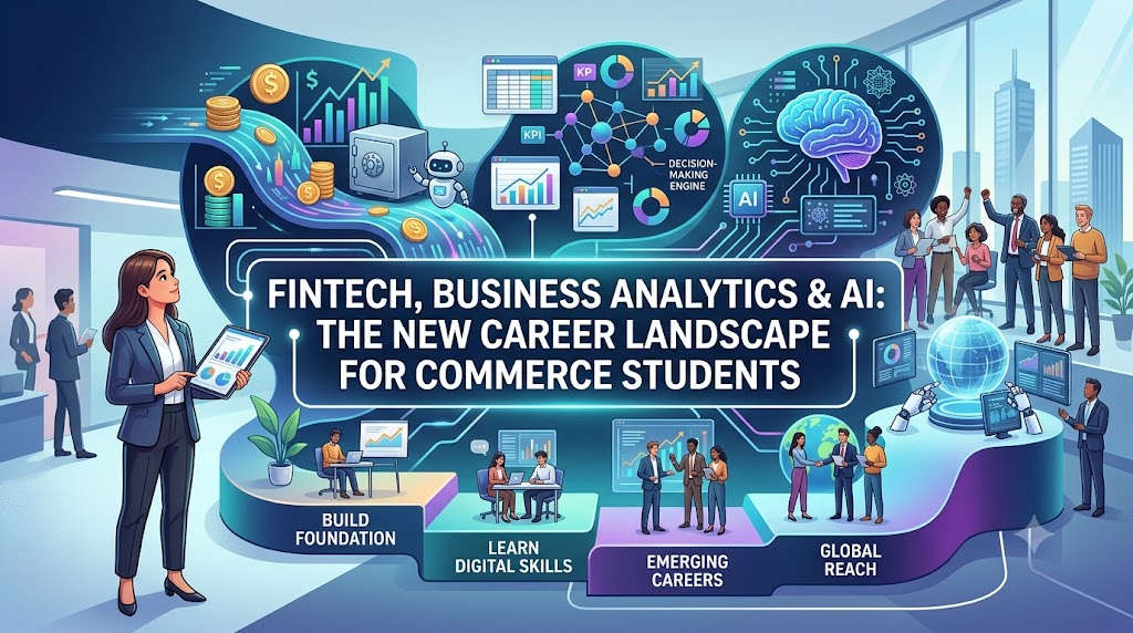 FinTech, Business Analytics and AI: The New Career Landscape for Commerce Students
