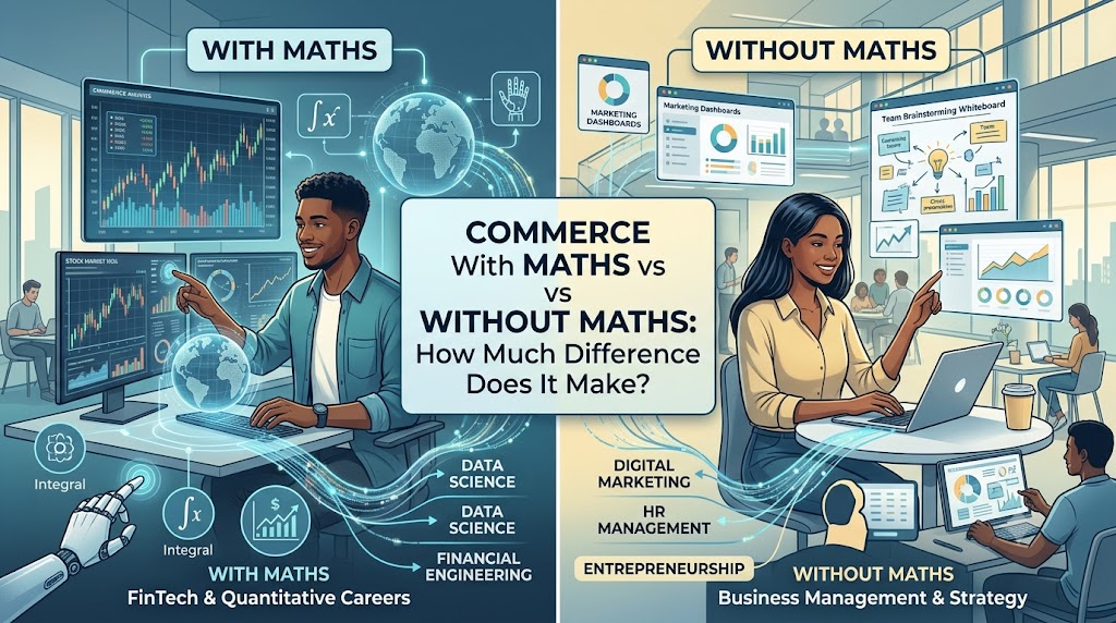 Commerce With Maths vs Without Maths: How Much Difference Does It Make?