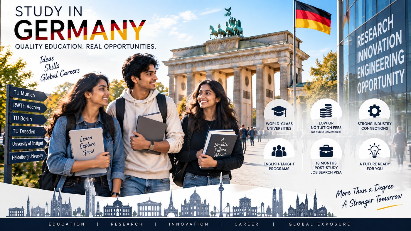 Indian students choosing Germany for higher education, engineering and career opportunities
