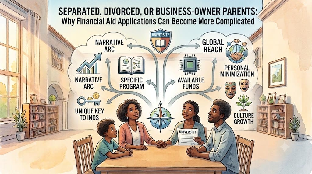 Separated, Divorced or Business-Owner Parents: Why Financial Aid Applications Can Become More Complicated