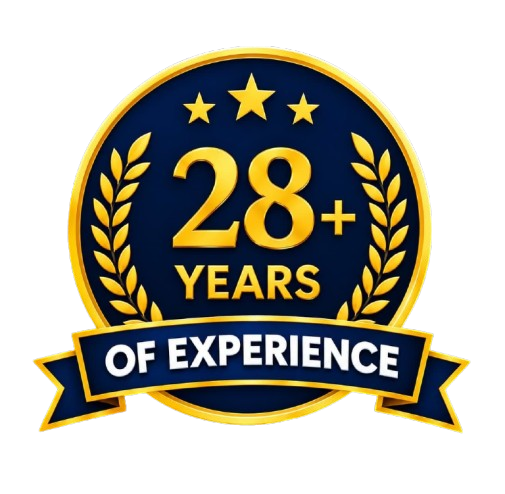 28+ Years of Experience Badge