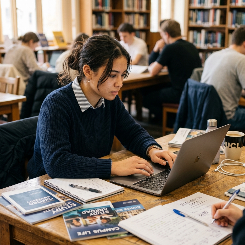 Student research with AI for University Applications